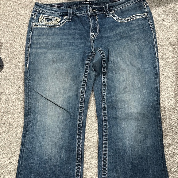 Vigoss Women's Embellished Blue Jeans S13/14 L31 Heritage Fit Boot Cut - Picture 9 of 9